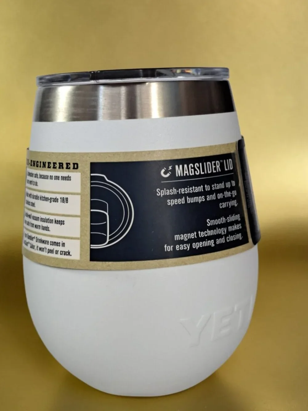 YETI RAMBLER® 10 OZ WINE TUMBLER WITH MAGSLIDER™ LID - New with tags